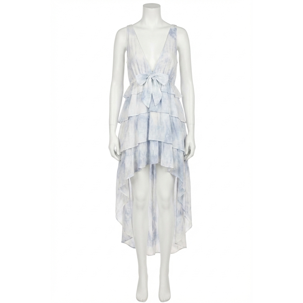 NEW LOVESHACKFANCY risley dress in heather blue hand dye